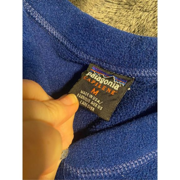 Patagonia Capilene Navy Lightweight Navy Blue Pullover Size medium - Picture 3 of 8